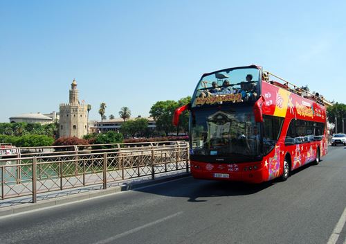 buchen online tickets karten eintrittskarten Fahrkarte Touristikbus City Sightseeing Sevilla